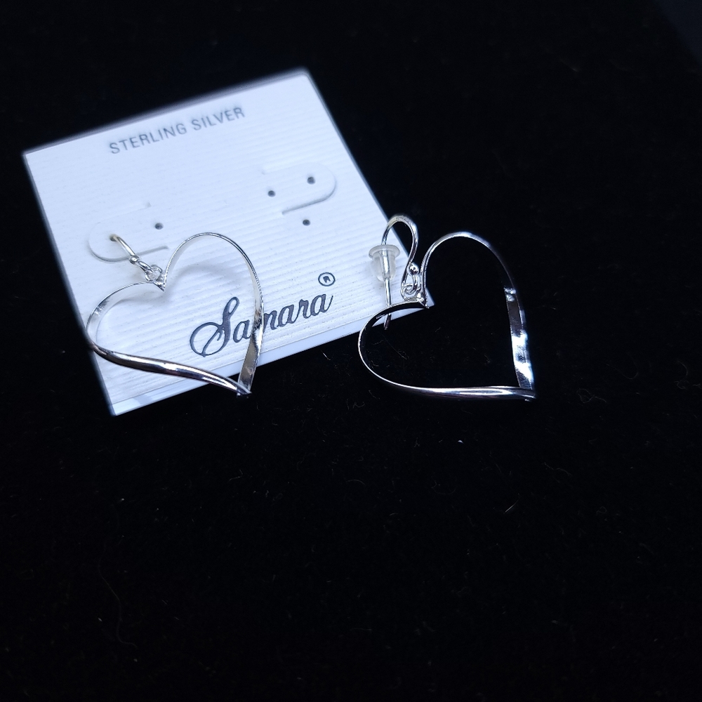 Sterling Silver Heart Earrings